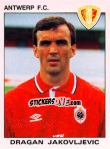 Sticker Dragan Jakovljevic - Football Belgium 1992-1993 n. 31 - Panini
