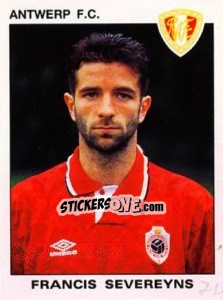 Sticker Francis Severeyns - Football Belgium 1992-1993 - Panini