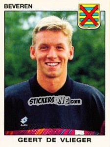 Sticker Geert de Vlieger - Football Belgium 1992-1993 - Panini