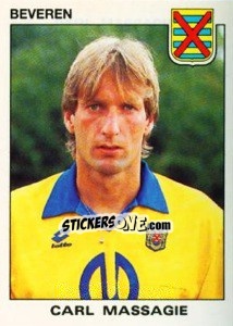 Sticker Carl Massagie - Football Belgium 1992-1993 n. 40 - Panini