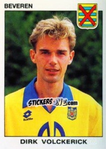 Sticker Dirk Volckerick - Football Belgium 1992-1993 n. 43 - Panini