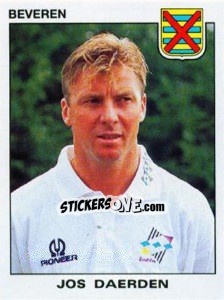 Sticker Jos Daerden - Football Belgium 1992-1993 n. 44 - Panini