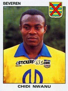 Figurina Chidi Nwanu - Football Belgium 1992-1993 - Panini