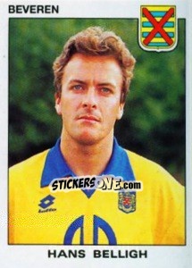 Sticker Hans Belligh - Football Belgium 1992-1993 n. 46 - Panini