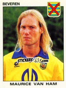 Sticker Maurice van Ham - Football Belgium 1992-1993 - Panini