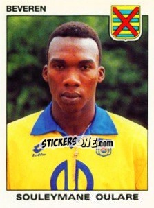 Sticker Souleymane Oulare - Football Belgium 1992-1993 - Panini