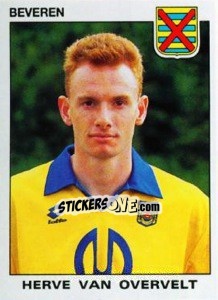 Sticker Herve van Overvelt - Football Belgium 1992-1993 - Panini