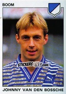 Sticker Johnny van der Bossche - Football Belgium 1992-1993 - Panini