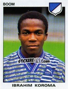 Cromo Ibrahim Koroma - Football Belgium 1992-1993 - Panini