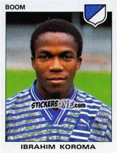 Figurina Ibrahim Koroma - Football Belgium 1992-1993 n. 66 - Panini