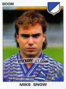 Sticker Mike Snow - Football Belgium 1992-1993 - Panini