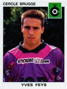 Sticker Yves Feys - Football Belgium 1992-1993 - Panini