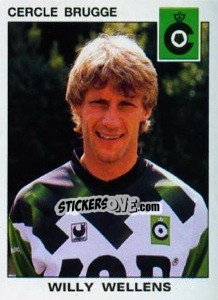 Sticker Willy Wellens - Football Belgium 1992-1993 n. 76 - Panini