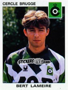 Sticker Bert Lamiere - Football Belgium 1992-1993 n. 78 - Panini
