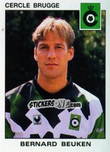 Sticker Bernard Beuken - Football Belgium 1992-1993 - Panini