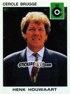 Sticker Henk Houwaart - Football Belgium 1992-1993 - Panini