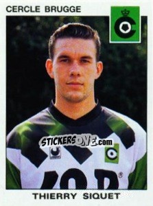 Cromo Thierry Siquet - Football Belgium 1992-1993 - Panini