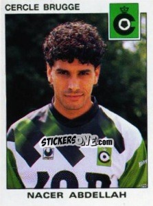 Figurina Nacer Abdellah - Football Belgium 1992-1993 n. 83 - Panini