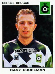 Sticker Davy Cooreman - Football Belgium 1992-1993 n. 87 - Panini