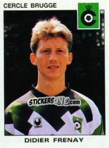 Sticker Didier Frenay - Football Belgium 1992-1993 n. 89 - Panini