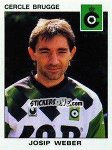 Sticker Josip Weber - Football Belgium 1992-1993 - Panini