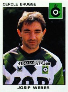 Sticker Josip Weber - Football Belgium 1992-1993 n. 90 - Panini