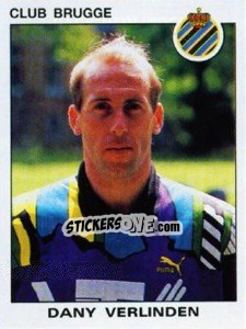 Sticker Dany Verlinden - Football Belgium 1992-1993 - Panini