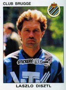 Sticker Laszlo Disztl - Football Belgium 1992-1993 - Panini