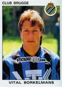 Sticker Vital Borkelmans - Football Belgium 1992-1993 - Panini