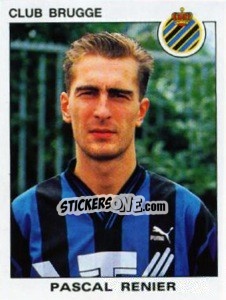 Sticker Pascal Renier - Football Belgium 1992-1993 n. 101 - Panini
