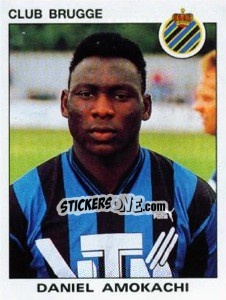 Sticker Daniel Amokachi - Football Belgium 1992-1993 n. 103 - Panini