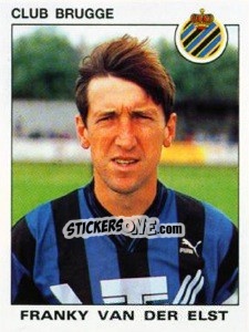 Sticker Franky van der Elst - Football Belgium 1992-1993 - Panini