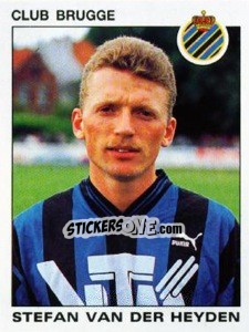 Sticker Stefan van der Heyden - Football Belgium 1992-1993 - Panini