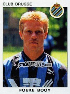 Sticker Foeke Booy - Football Belgium 1992-1993 - Panini