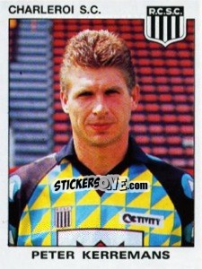 Sticker Peter Kerremans - Football Belgium 1992-1993 n. 111 - Panini
