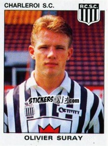 Sticker Olivier Suray - Football Belgium 1992-1993 - Panini