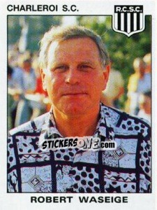 Sticker Robert Waseige - Football Belgium 1992-1993 - Panini