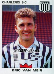 Cromo Eric van Meir - Football Belgium 1992-1993 - Panini