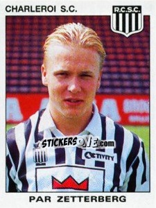 Sticker Par Zetterberg - Football Belgium 1992-1993 n. 120 - Panini