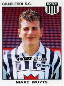 Sticker Marc Wuyts - Football Belgium 1992-1993 - Panini