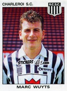 Sticker Marc Wuyts - Football Belgium 1992-1993 n. 121 - Panini