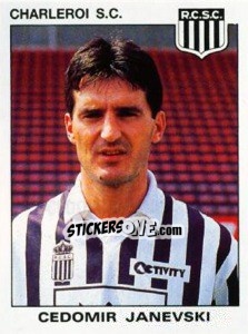 Sticker Cedomir Janevski - Football Belgium 1992-1993 n. 122 - Panini