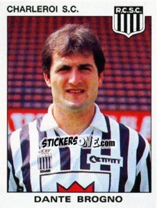 Sticker Dante Brogno - Football Belgium 1992-1993 - Panini