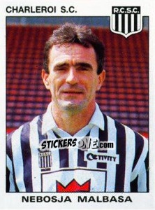 Sticker Nebosja Malbasa - Football Belgium 1992-1993 - Panini