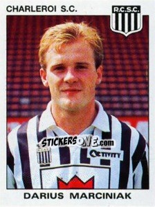 Figurina Darius Marciniak - Football Belgium 1992-1993 - Panini
