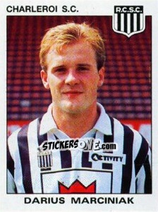 Sticker Darius Marciniak - Football Belgium 1992-1993 n. 126 - Panini
