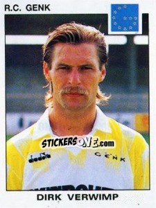 Sticker Dirk Verwimp - Football Belgium 1992-1993 - Panini