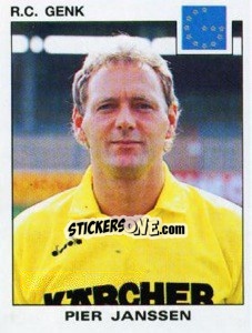 Sticker Pier Janssen - Football Belgium 1992-1993 - Panini