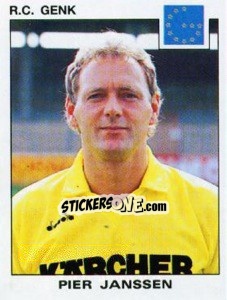 Sticker Pier Janssen - Football Belgium 1992-1993 n. 134 - Panini