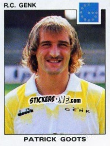 Sticker Patrick Goots - Football Belgium 1992-1993 - Panini